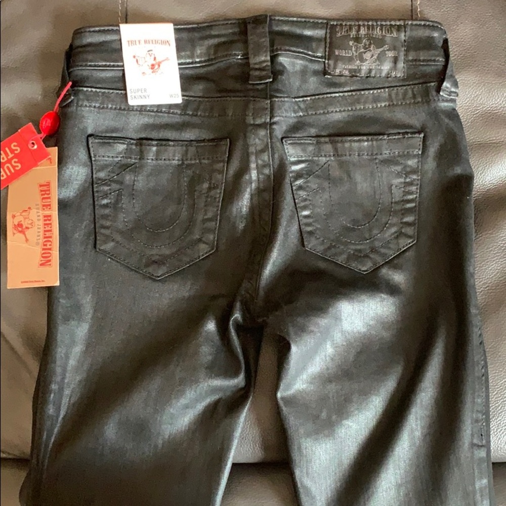 Fashion coasted black true religion jeans
